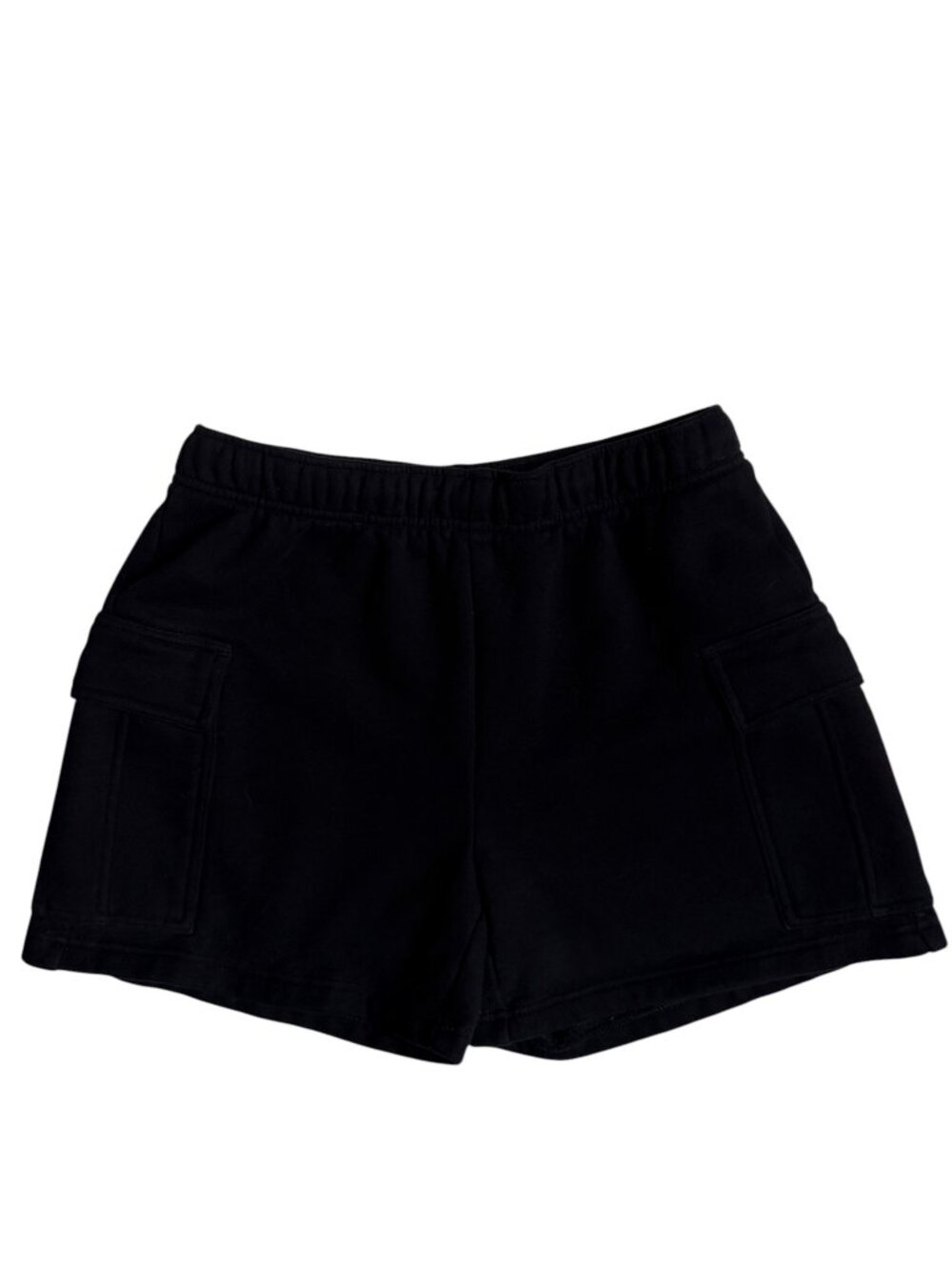 TNA Sweatfleece Cozy Fleece Mega Fit Cargo Shorts (Black) - Small